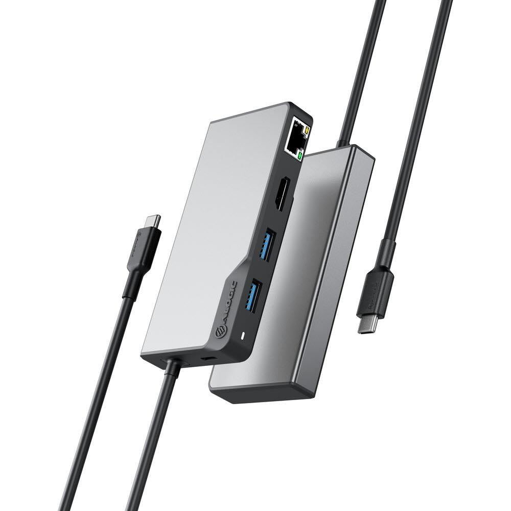 ALOGIC Fusion Alpha 5-in-1 USB C Hub with HDMI, USB 3.0, SD Card Reader - Perfect for MacBook, iPad Pro & Windows Laptops - Home Office & Travel Essential