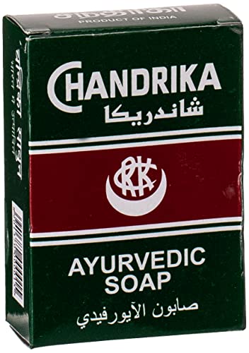 Chandrika Ayurvedic Soap 75g - Natural Herbal Cleansing Bar for Glowing Skin | Perfect for Daily Use, Sensitive Skin Care & Ayurvedic Beauty Routine