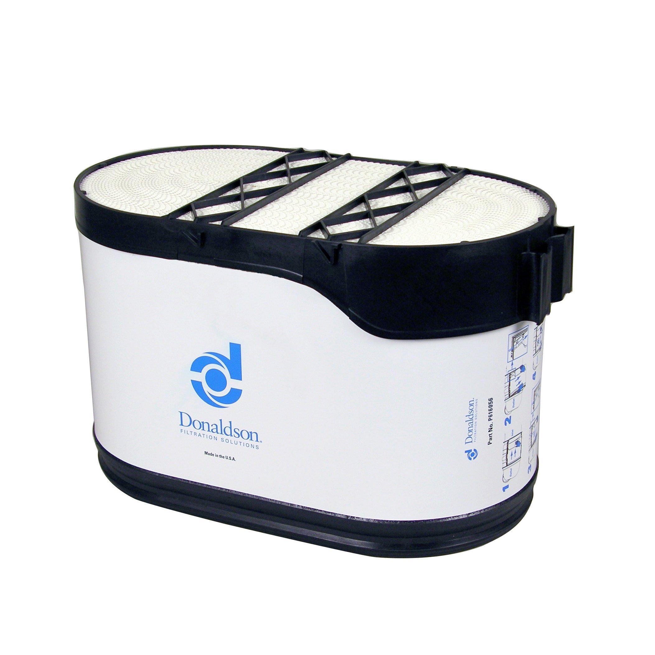 Donaldson P616056 High Efficiency Powercore Air Filter for Heavy-Duty Trucks & Construction Equipment - Primary Air Intake Protection for Engines