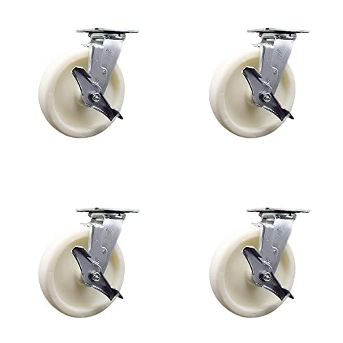 4 Swivel w/4 Brakes & 2 Swivel Locks