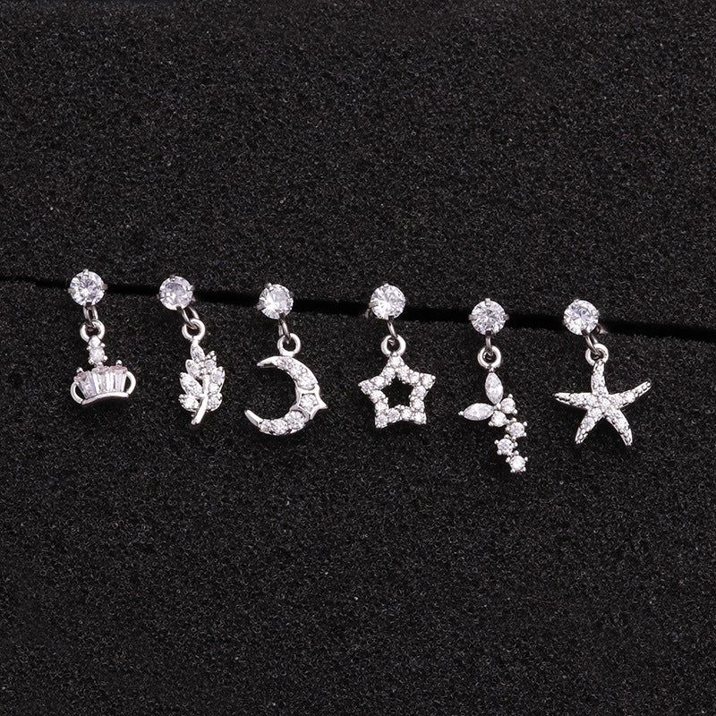 20G Cartilage Tiny Stud Earrings for Conch Tragus Helix - Hypoallergenic Surgical Steel Body Jewelry | Perfect for Daily Wear, Piercing Healing & Fashion Accessories