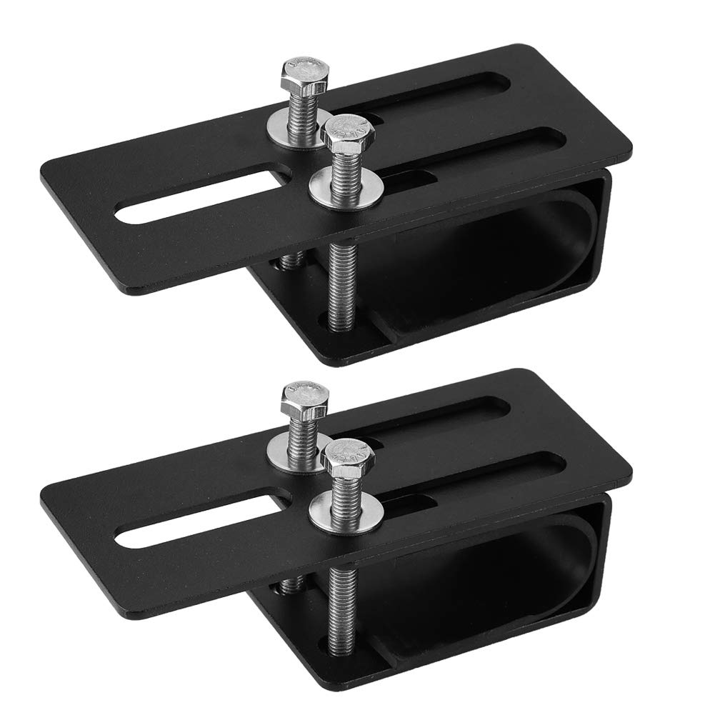 KIMISS Universal LED Light Bar Mounting Brackets - Non-Slip Driving Light Clips for SUV, Off-Road Vehicles with Luggage Racks | Perfect for Night Driving, Camping & Outdoor Adventures