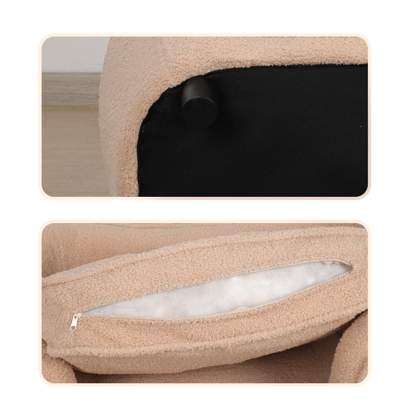 Premium Cat & Dog Bed Sofa - Adjustable Plastic Legs, Soft Velvet Cover with Removable & Washable Cushion - Cozy Pet Furniture for Puppies, Kittens & Small Pets (Brown) - Perfect for Living Room, Bedroom & Pet-Friendly Spaces
