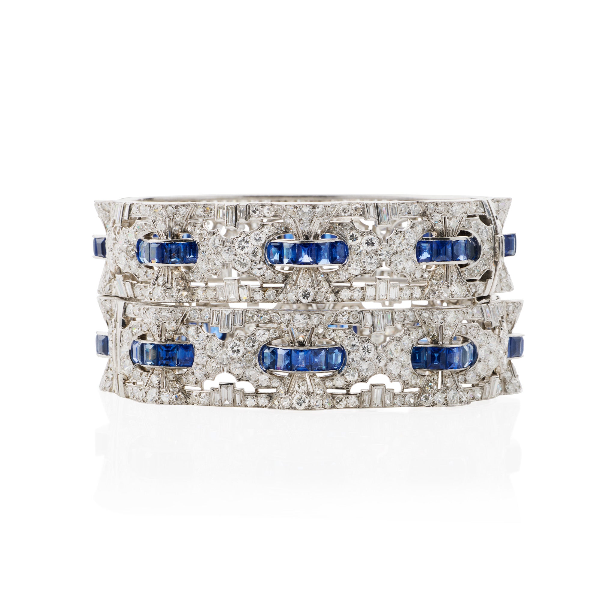 Henri Bloch Art Deco Bracelet Set - Vintage Style Jewelry for Women - Perfect for Parties, Weddings & Special Occasions