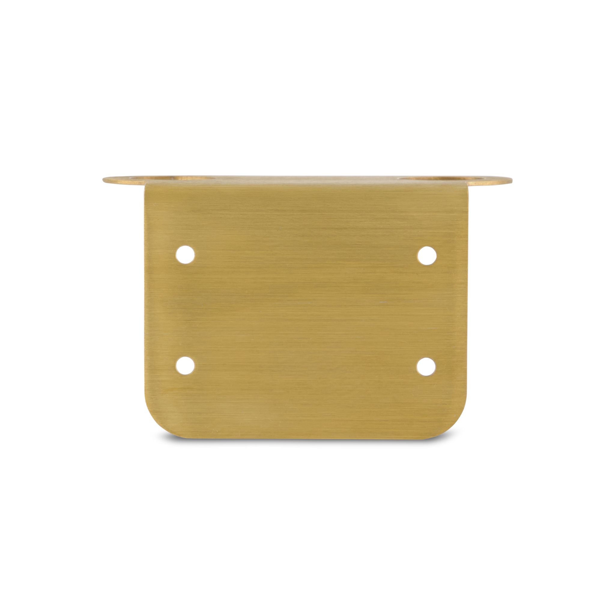 DESIGNSTUFF Floating Dual Soap Dispenser Holder - Brushed Brass Bathroom Organizer for Sink Countertop | Modern Soap & Lotion Dispenser Stand for Kitchen or Bathroom Decor