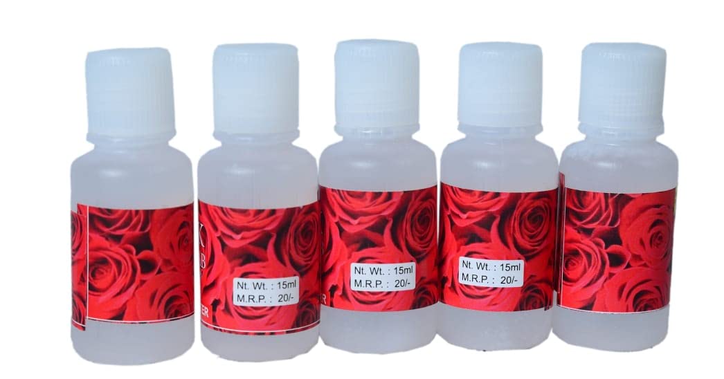 Fakhruddin Nazarali Attar Ark Gulab Pure Rose Water (Pack of 5) - Natural Fragrance for Aromatherapy, Skincare & Spiritual Practices