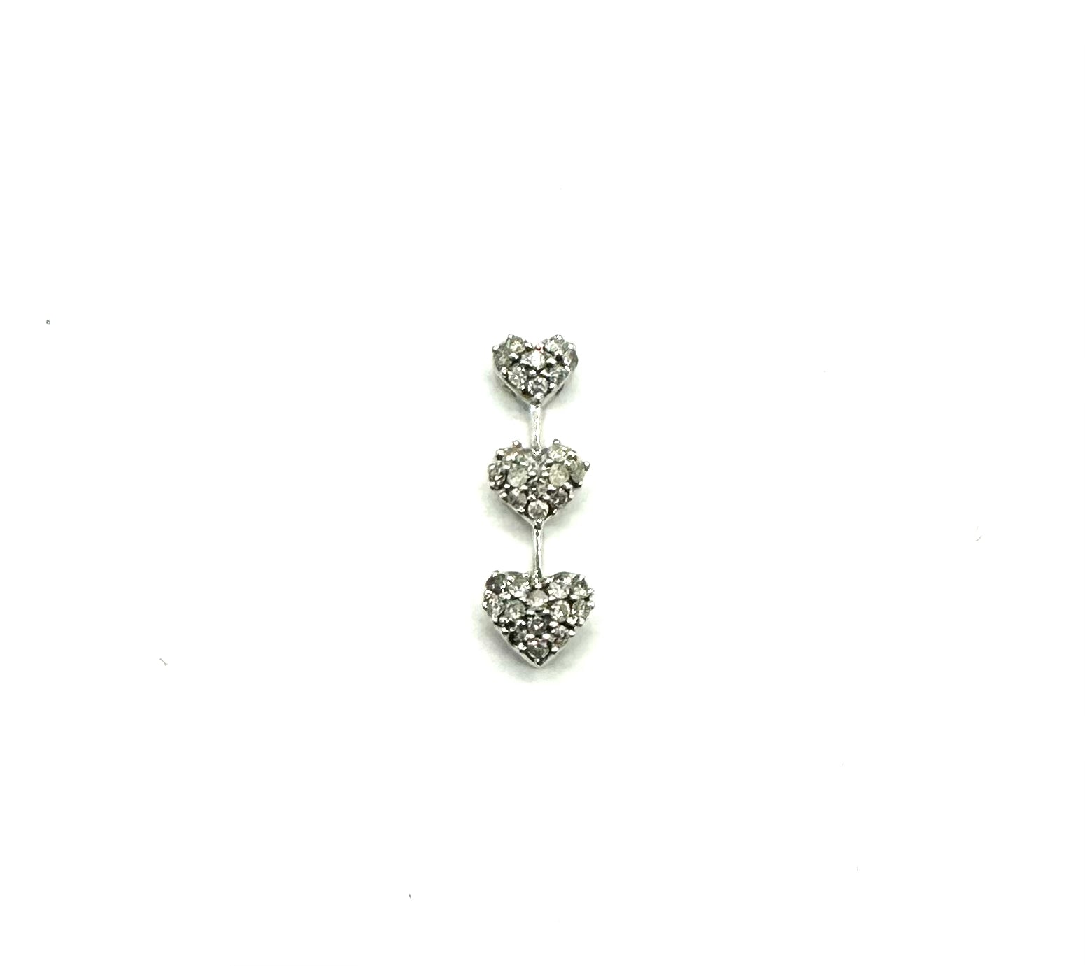 1/3 Carat Heart-Shaped 3-Tier Pendant Necklace - Elegant Layered Jewelry for Women, Perfect for Valentine's Day, Anniversary & Special Occasions