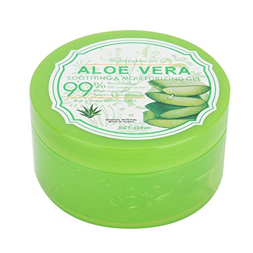 Pure Aloe Vera Gel for Face & Body - Hydrating Moisturizer for Dry, Itchy Skin Relief | Soothing Skin Care Cream for Irritated Skin | 300g Sleeping Mask for Soft, Tender Skin | Perfect for Sunburn Relief & Daily Hydration