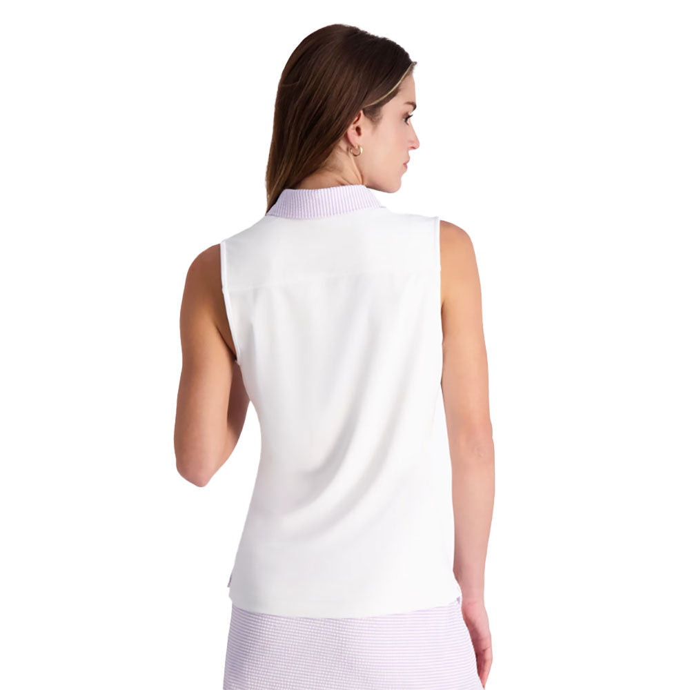 Fairway & Greene Dollie Sleeveless Women's Golf Polo Shirt - Moisture Wicking & UV Protection for Hot Weather Golfing & Outdoor Sports
