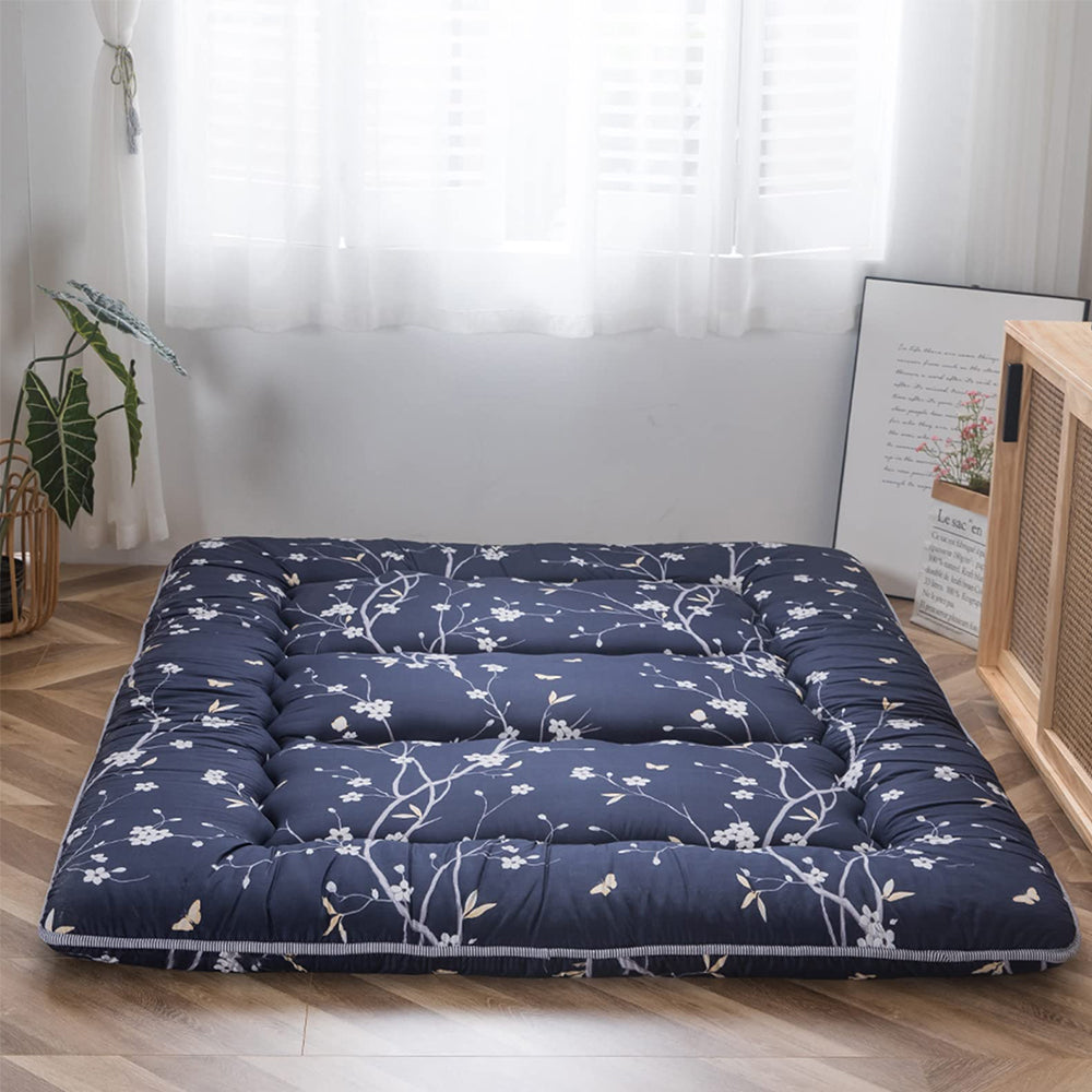MAXYOYO Floor Mattress - Japanese Style Printed Futon for Bedroom, Guest Room & Travel | Comfortable Foldable Floor Sleeping Pad for Adults & Kids