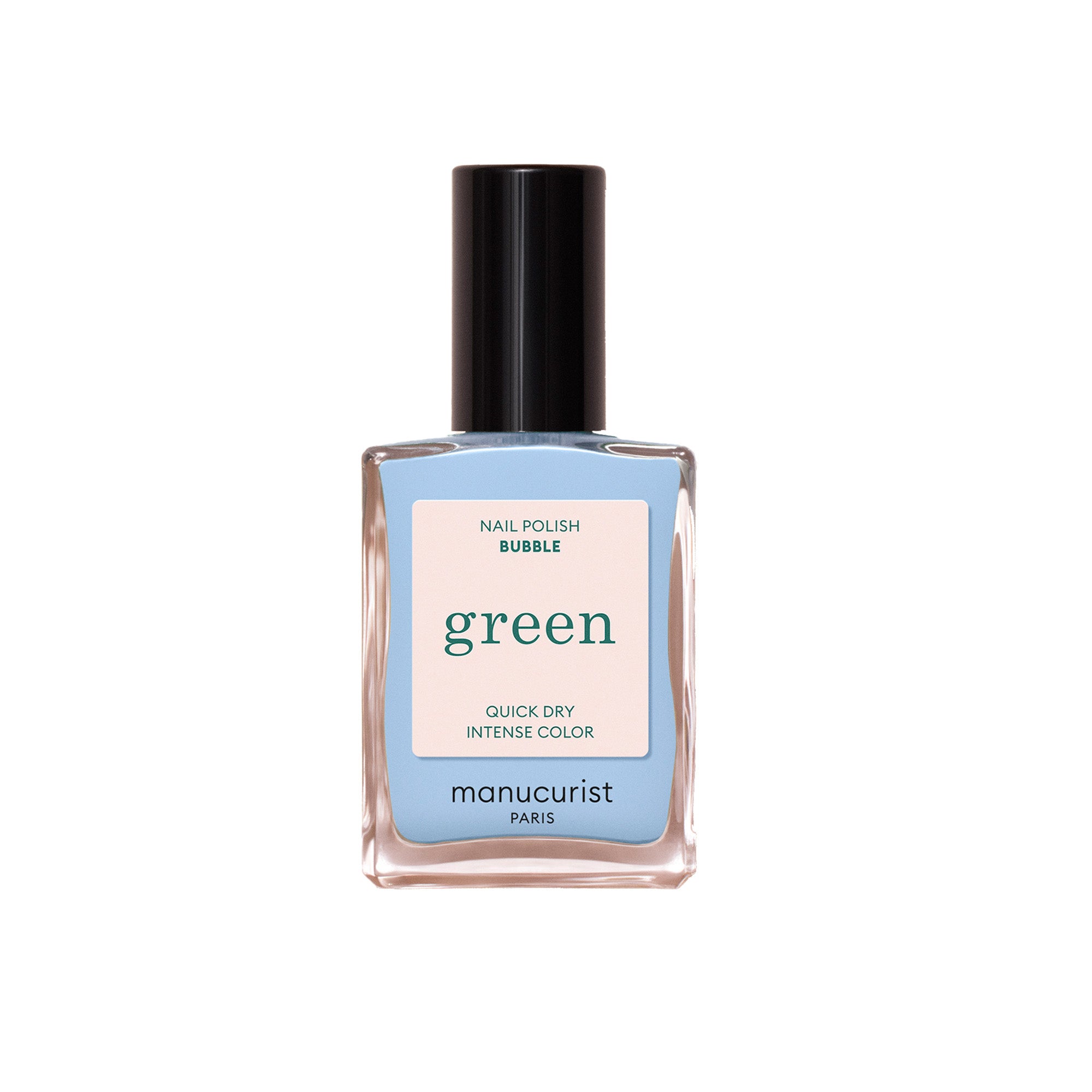 Manucurist Green Bubble Nail Polish - Vegan, Non-Toxic & Long-Lasting Formula for Healthy Nails | Perfect for At-Home Manicures, Salon-Quality Results & Everyday Wear