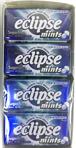 Wrigley's Eclipse Sugarfree Winterfrost Mints - 50 Count (34g Net) | Fresh Breath for Meetings, Travel & Daily Use