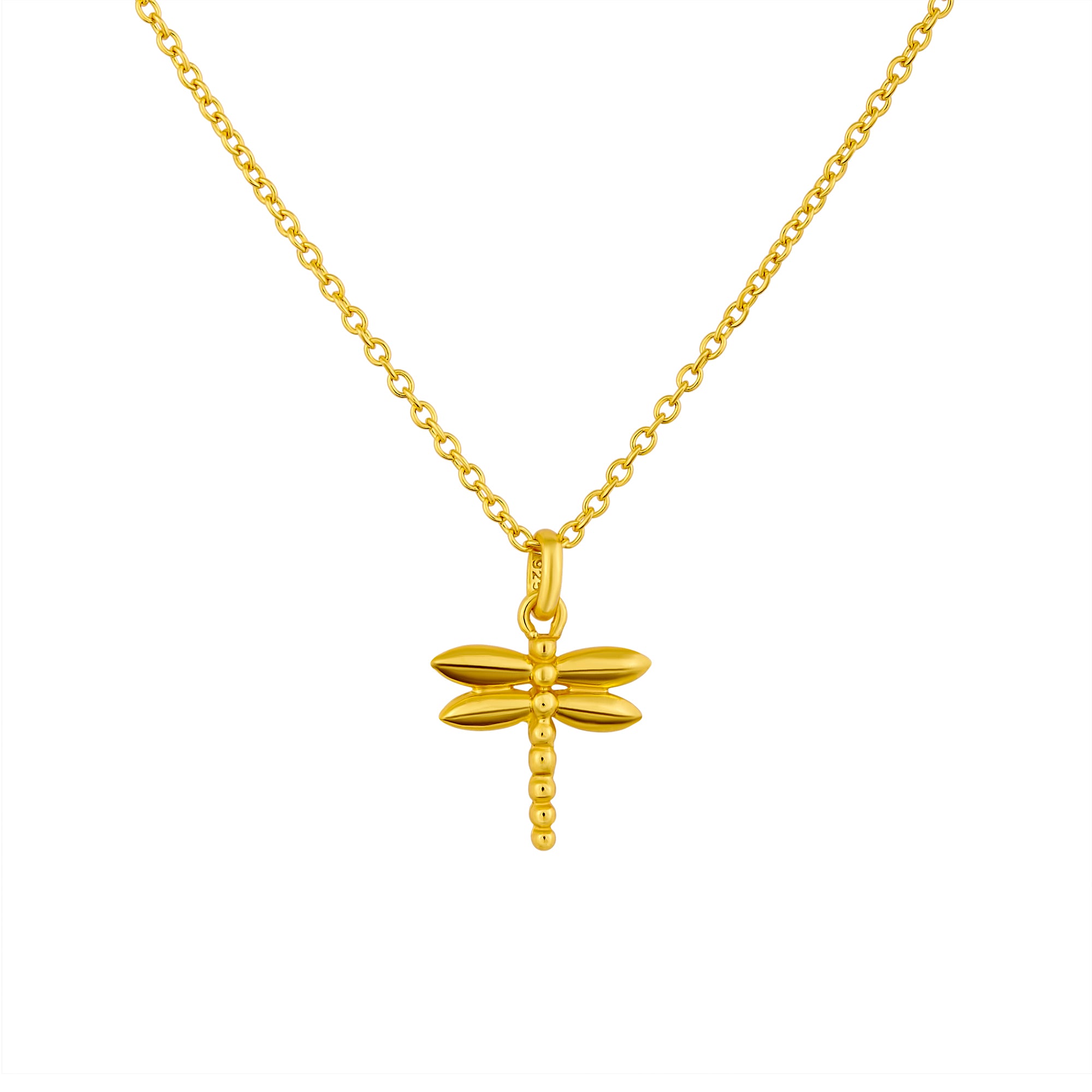 Dainty Dragonfly Gold Necklace for Women - Elegant 14K Gold Plated Pendant Jewelry Gift for Her - Perfect for Birthday, Anniversary & Everyday Wear