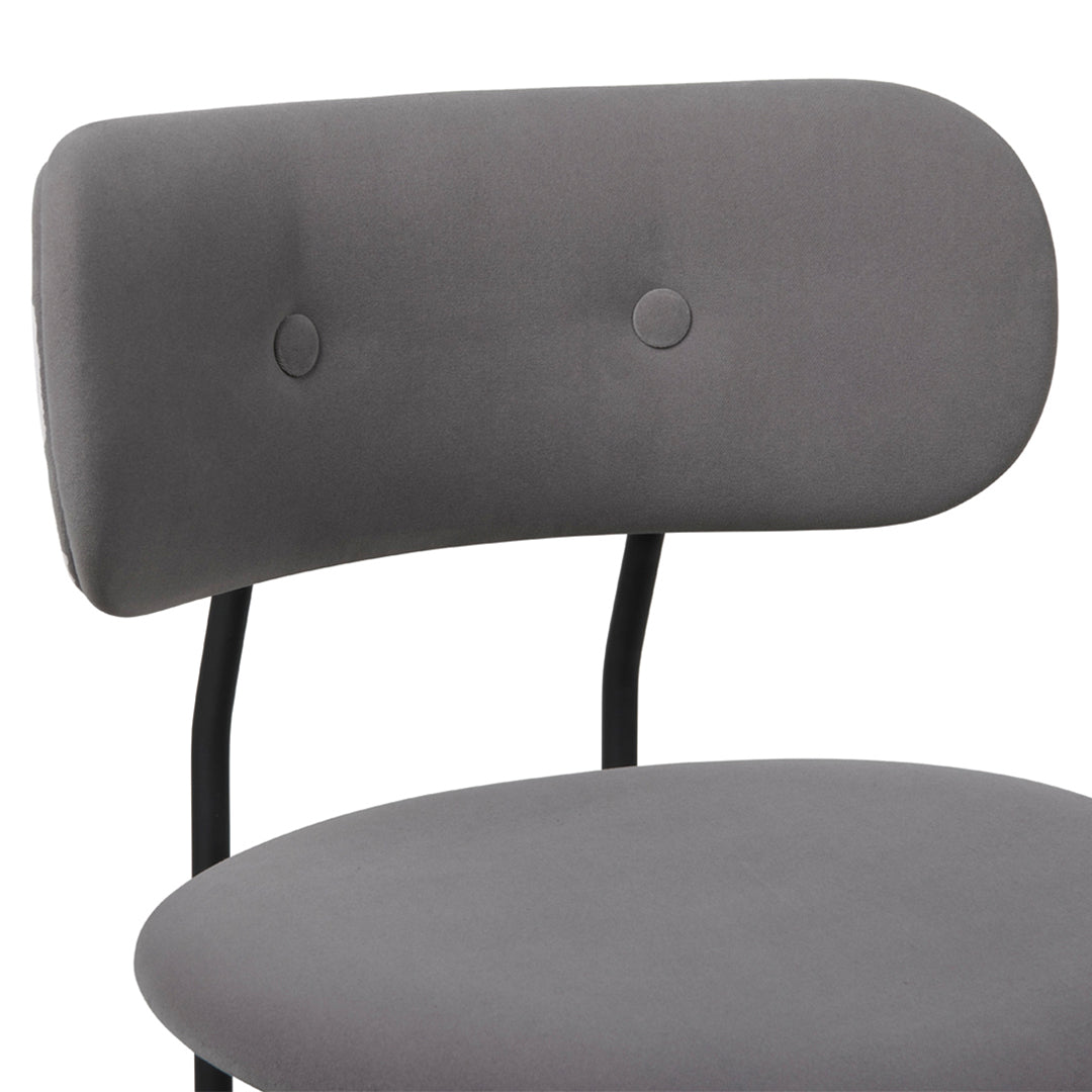 Modern Coco Dining Chair - Mid Century Style Wooden Kitchen Chair with Upholstered Seat - Perfect for Dining Room, Kitchen, Breakfast Nook & Home Office
