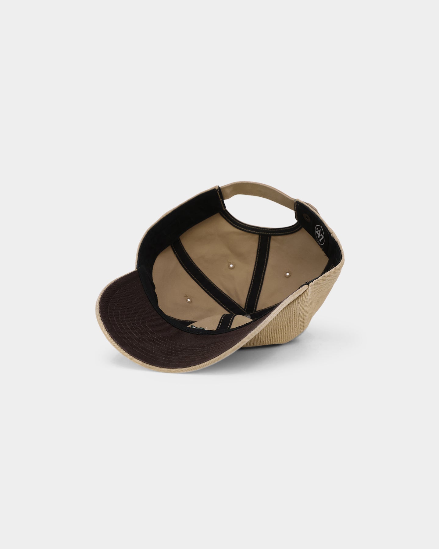 47 Brand Anaheim Ducks 'Croc Hunter' Snapback Hat - Khaki/Dark Green Adjustable Baseball Cap for Men & Women - Perfect for Sports Fans, Outdoor Activities and Casual Wear