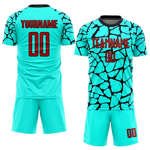 Aqua-black-red