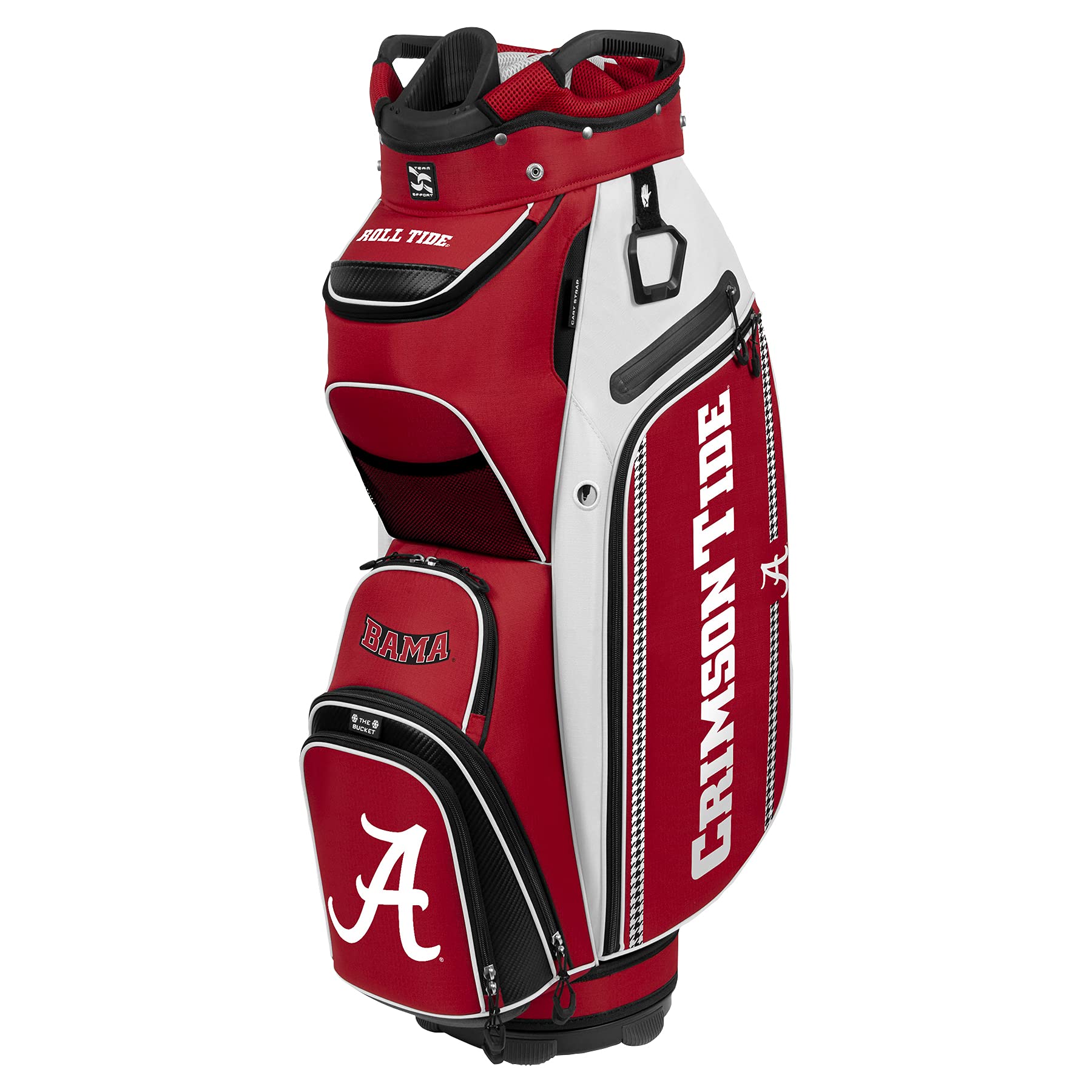 Team Effort NCAA The Bucket III Cooler Cart Golf Bag - Insulated Golf Cart Cooler for Drinks & Snacks - Perfect for Golf Outings, Tailgating & Outdoor Events