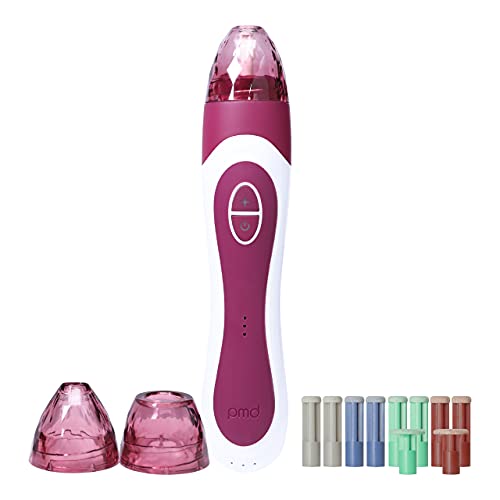 PMD Personal Microderm Elite Pro - At-Home Microdermabrasion Machine Kit for Face & Body - Exfoliating Crystals & Vacuum Suction for Glowing Skin - 3 Speed Settings - Perfect for Anti-Aging & Skincare Routine
