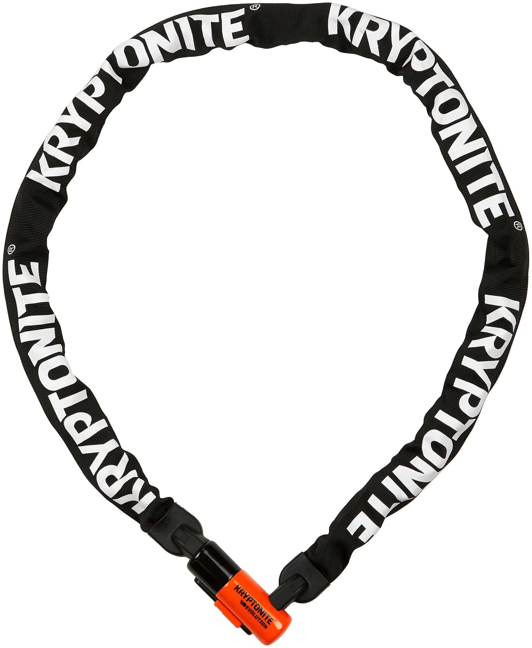 Kryptonite Evolution 4 1016 Chain Bike Lock - Heavy Duty Bicycle Security with 14mm Hexagonal Chain - Black (2018 Model) - Perfect for Urban Commuting, Bike Parking & Theft Protection