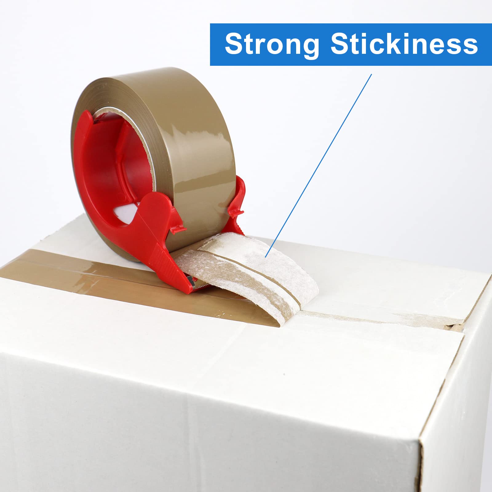 BOMEI PACK 2-Pack Brown Heavy Duty Packing Tape - 1.88