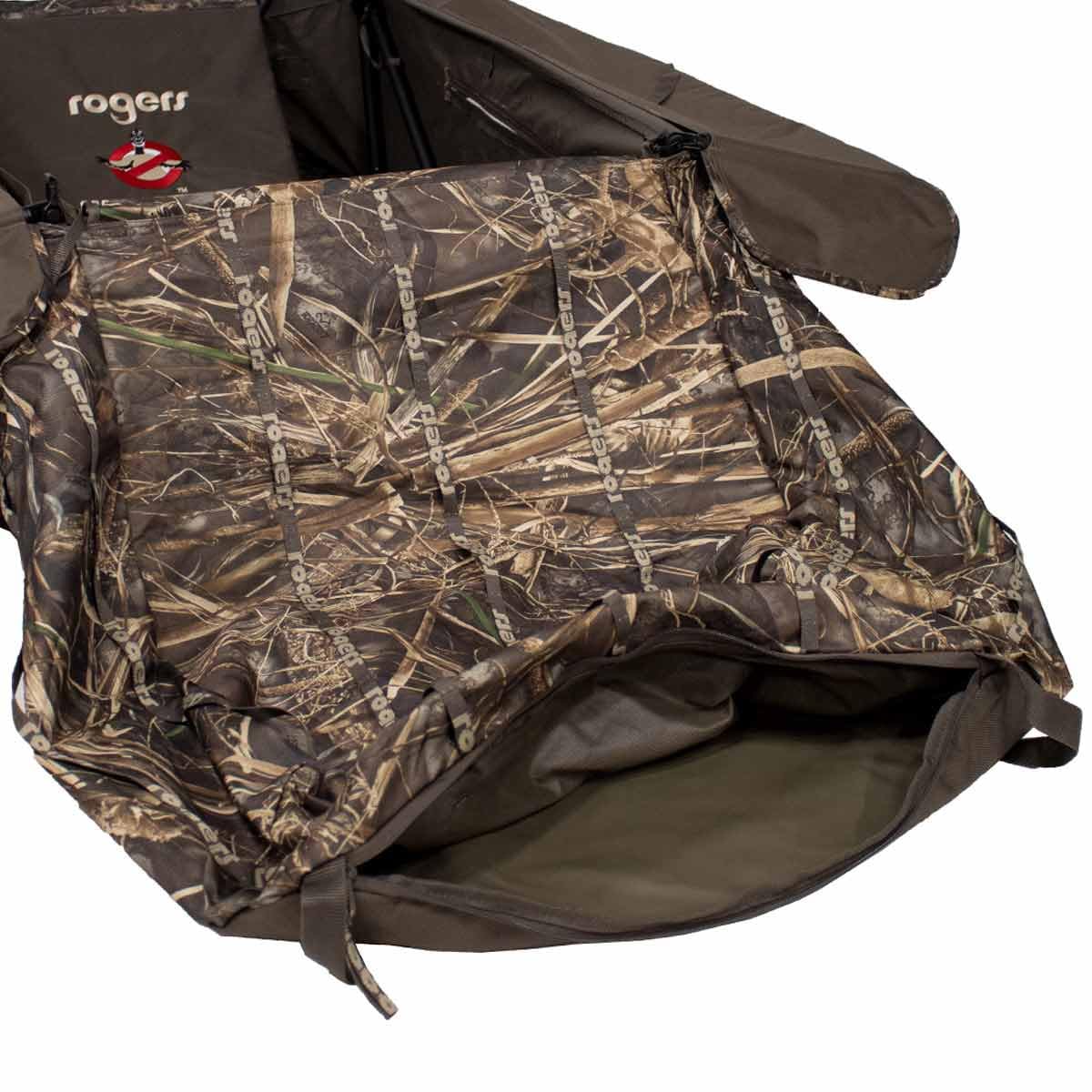 Rogers Sporting Goods Goosebuster 2.0 Waterfowl Hunting Blind - Premium Layout Blind for Duck and Goose Hunting in Fields & Marshes
