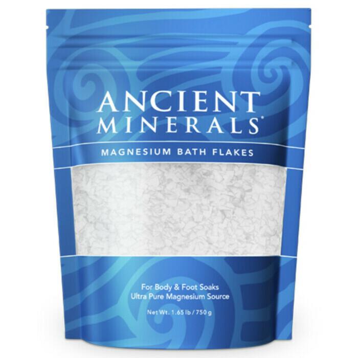 Ancient Minerals Magnesium Flakes - Pure & Natural Muscle Relaxation & Sleep Aid - Perfect for Bath Soak, Foot Soak & Stress Relief