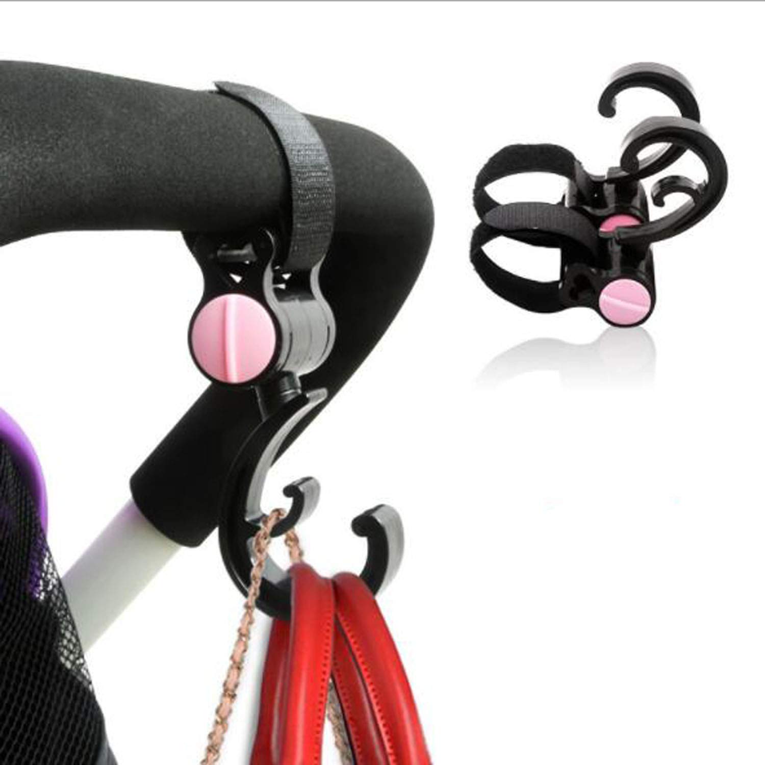 Stroller Hooks - Heavy Duty Carabiner Clips for Baby Stroller Organizer | Secure Hanging for Diaper Bags, Groceries & Shopping Bags | Perfect for Park Outings, Mall Trips & Daily Errands