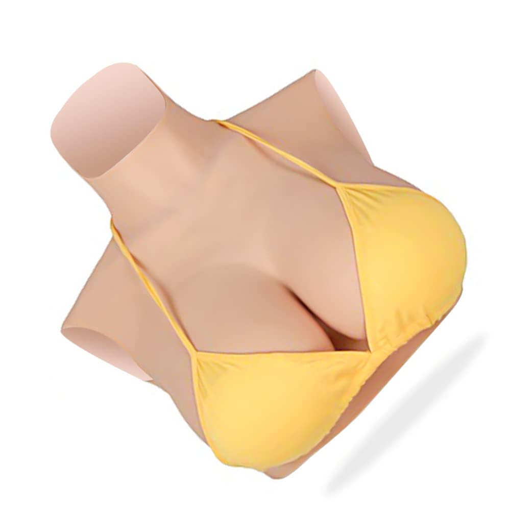 Liquid Silicone Breast Forms for Crossdressers - B to G Cup Natural Looking Breast Enhancers & Bra Pads | Comfortable Prosthetics for MTF Transition, Cosplay & Confidence Boosting
