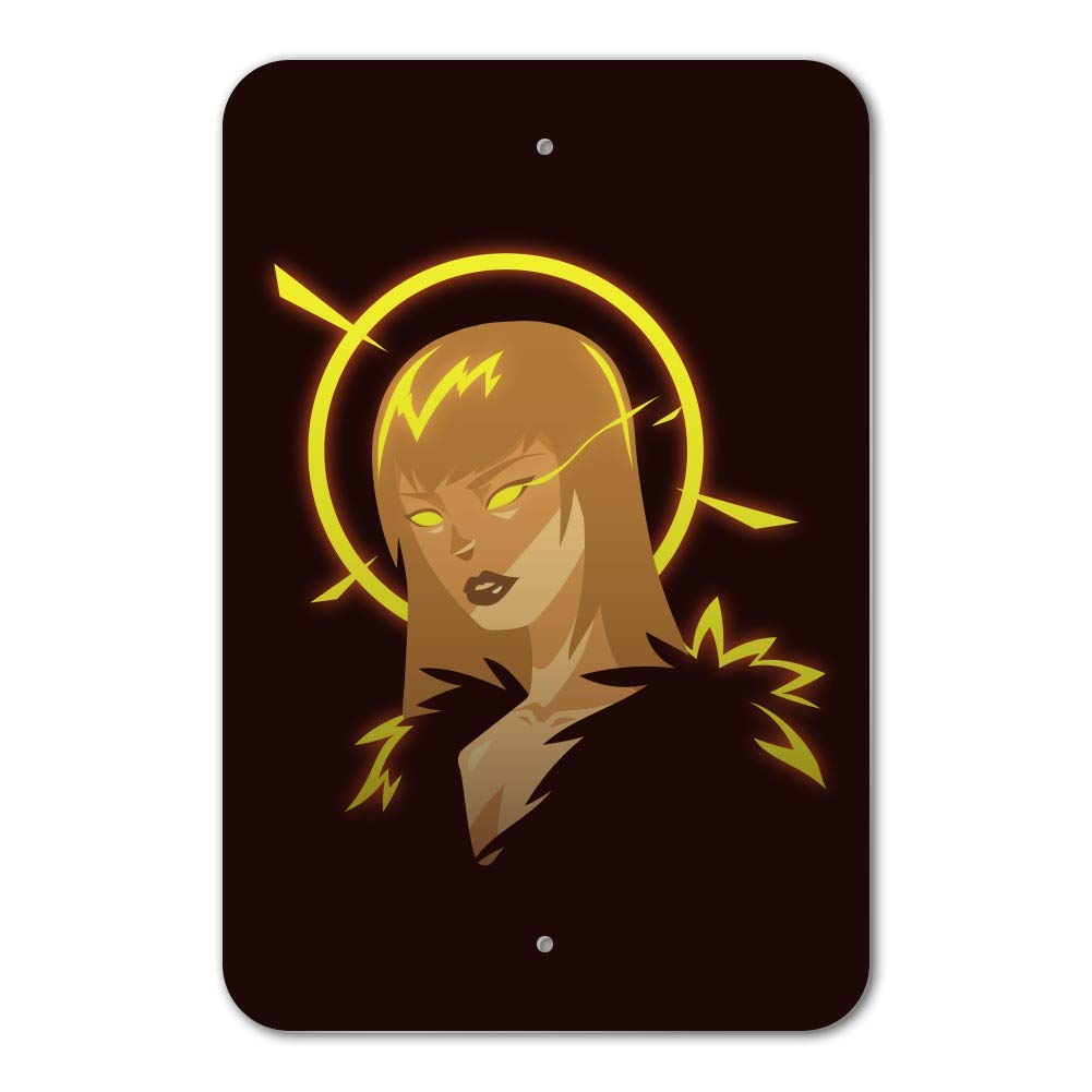 Dark Angel Woman with Gold Halo Wall Art - Gothic Home Decor for Office, Living Room & Bedroom - Unique Business Sign for Gothic Lovers & Dark Aesthetic Spaces