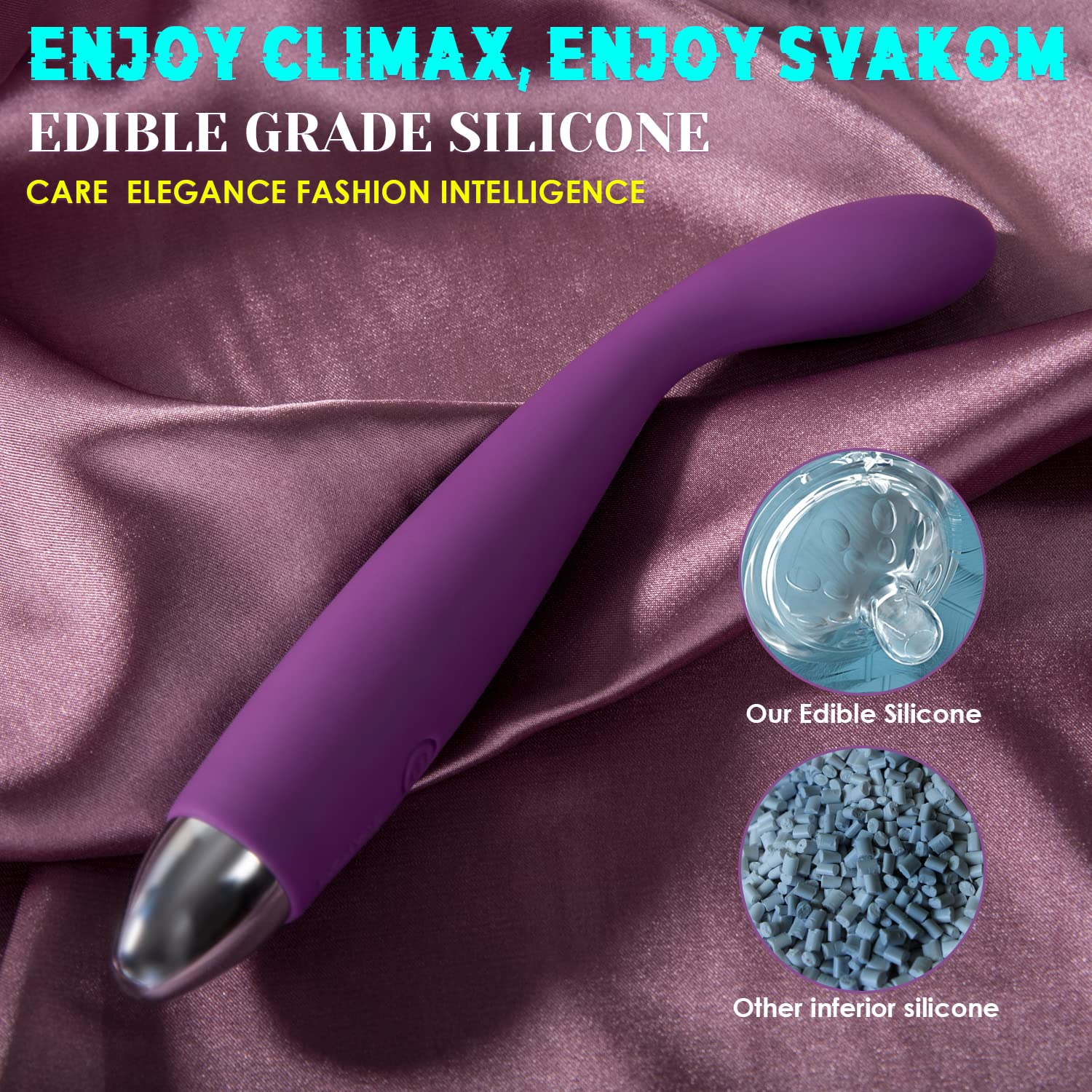 SVAKOM COCO G Spot Vibrator - Waterproof Finger Shaped Vibrator for Women with 5 Powerful Vibration Modes - Fast 8-Second Climax - Perfect for Solo Play, Couples & Sensual Massage