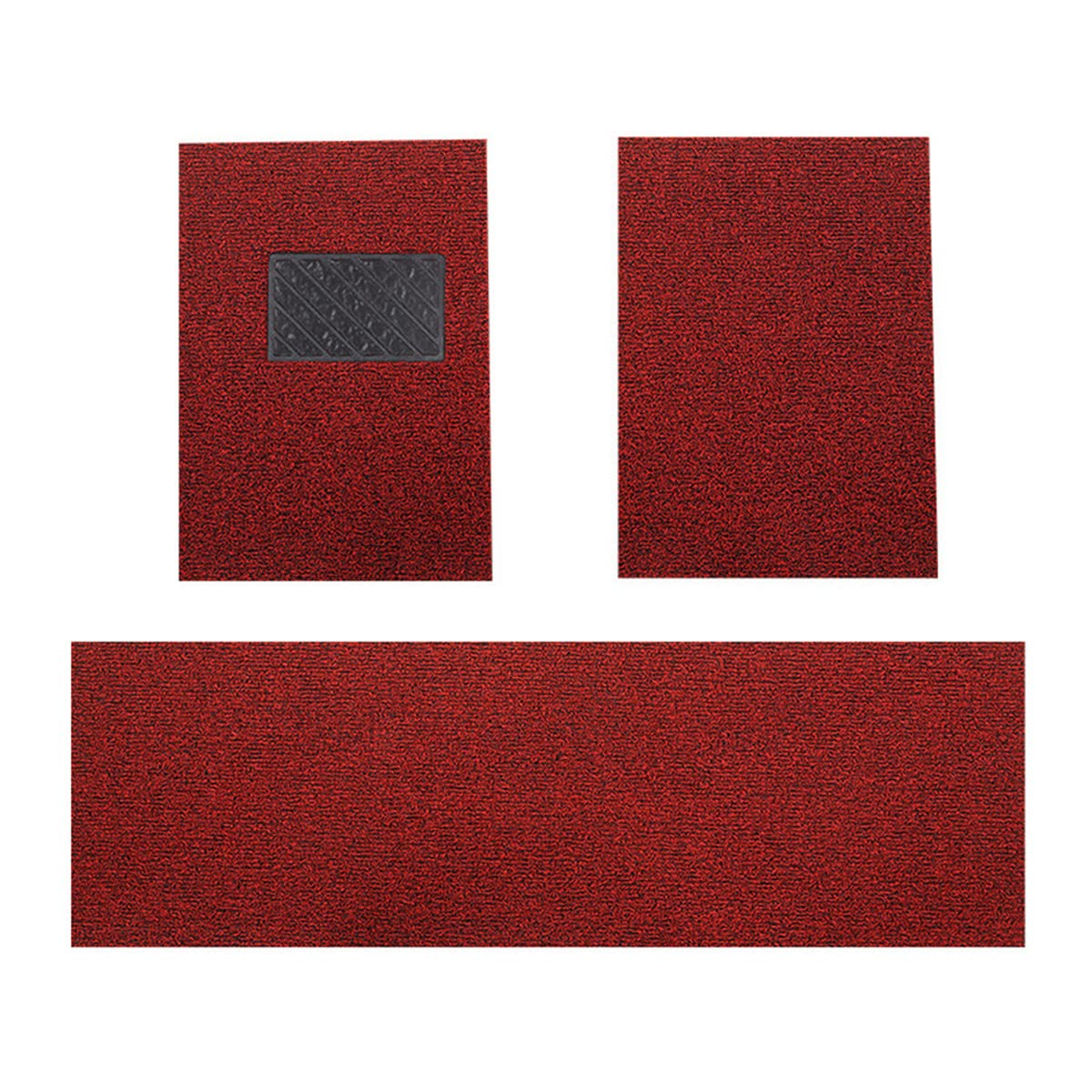 Premium All-Weather Car Floor Mats for Buick Regal TourX - Non-Slip Luxury Carpet Liners (3-Piece Set, Black & Red) - Perfect for Road Trips, Daily Commutes & Extreme Weather Protection