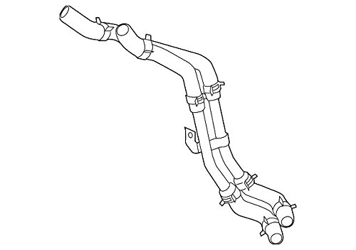 Kia 25470-2G600 Engine Coolant Bypass Hose Replacement - Compatible with Kia Models - Durable Cooling System Part for Smooth Engine Performance - Perfect for Maintenance & Repair