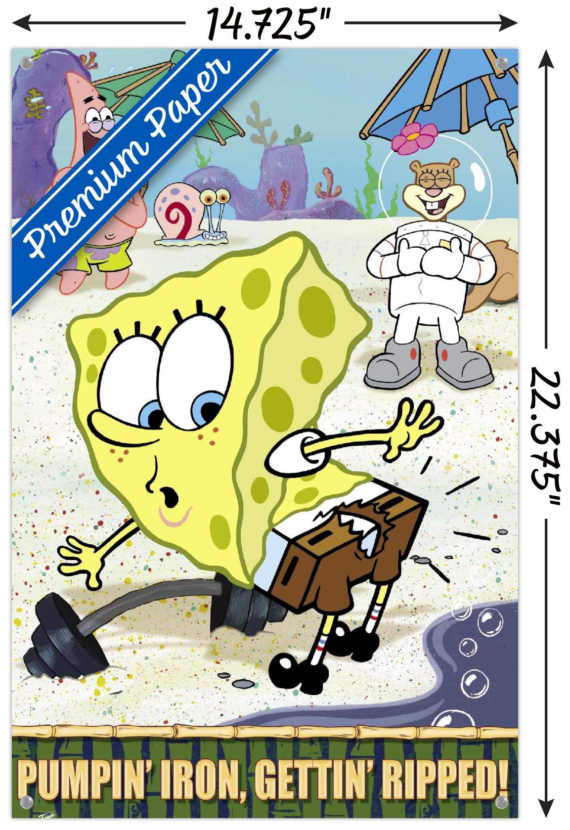 Nickelodeon SpongeBob SquarePants Ripped Wall Poster - 14.72