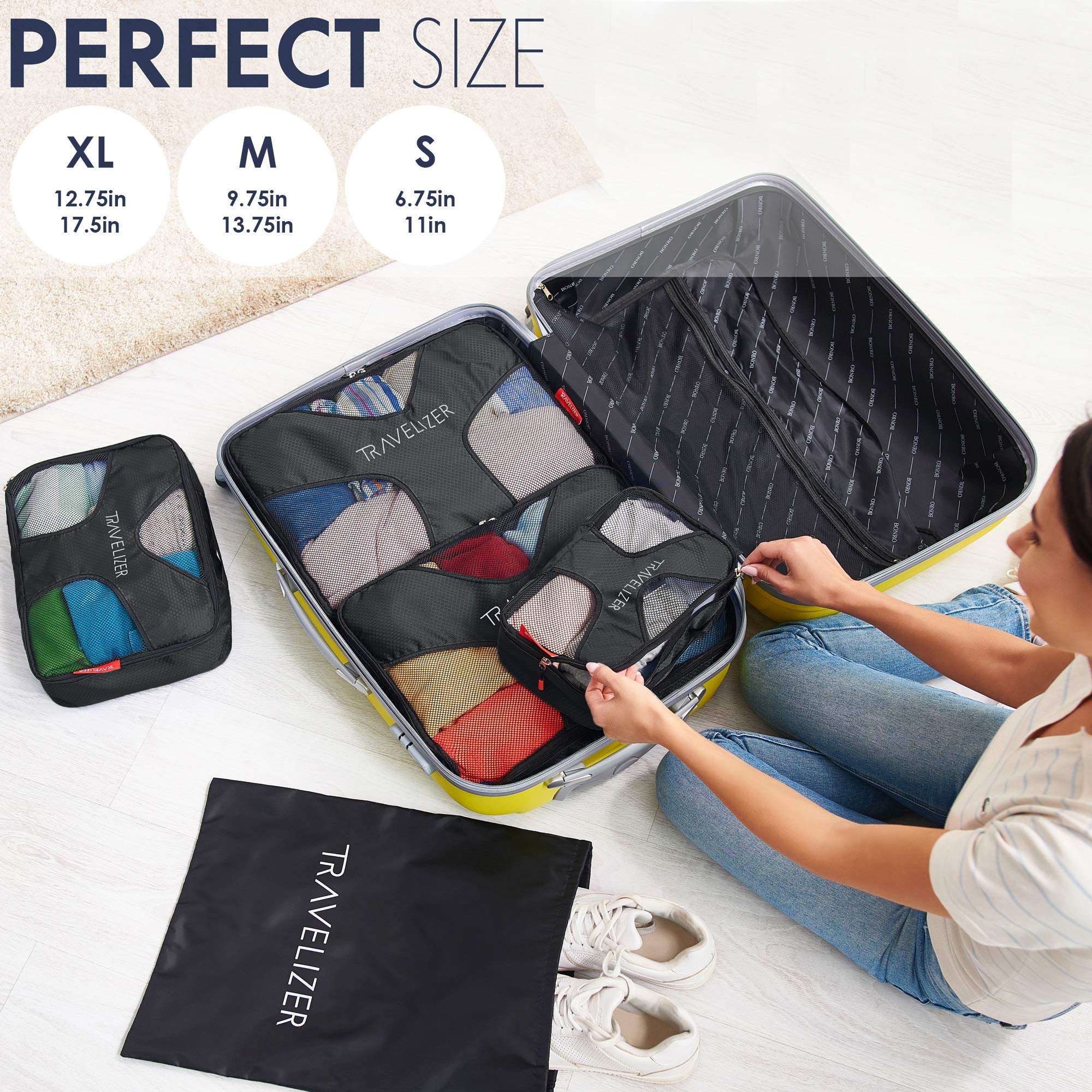 5-Piece Travel Packing Cubes Set - Lightweight Luggage Organizers for Suitcases & Backpacks | Perfect for Business Trips, Vacations & Weekend Getaways