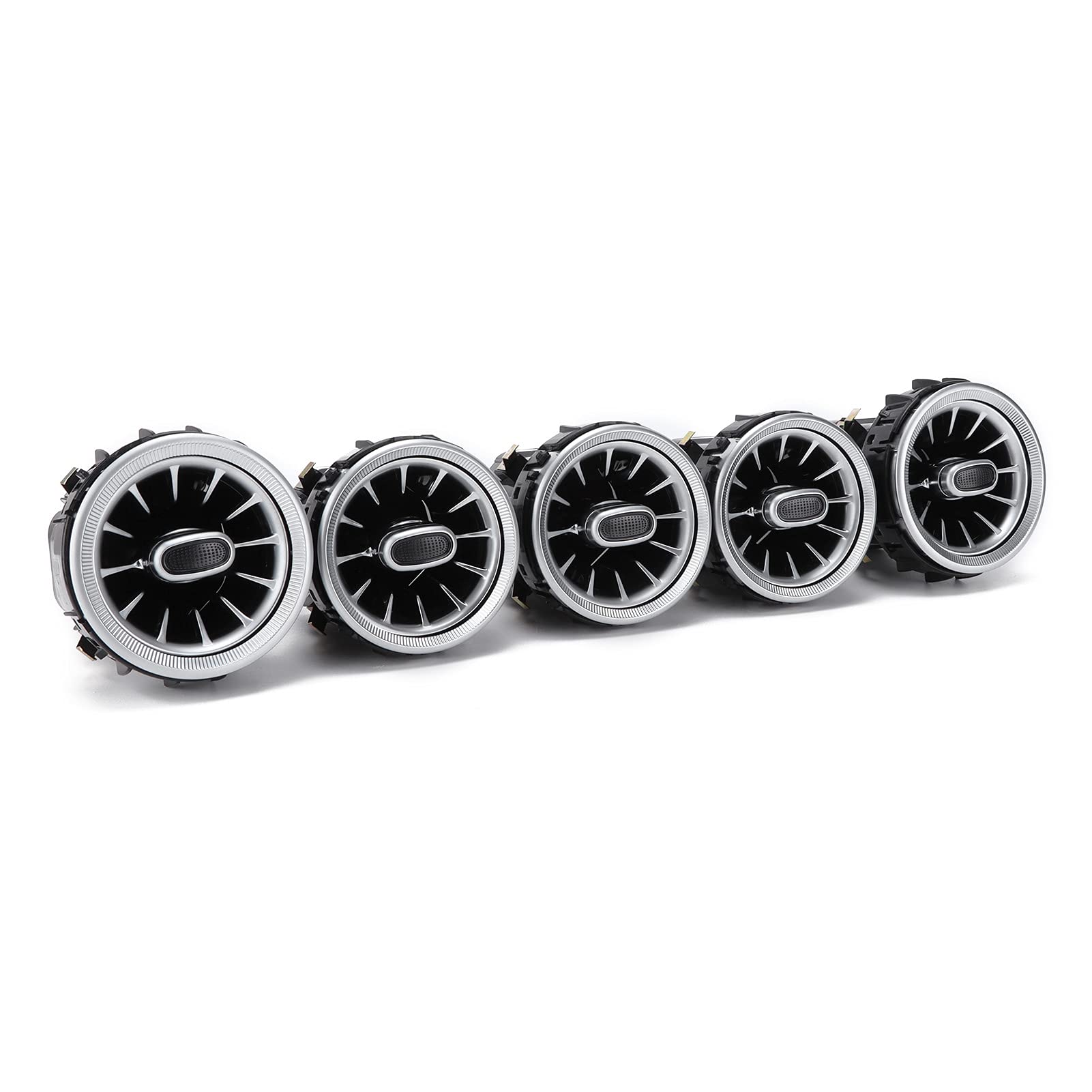 5pcs LED Turbine Air Vent for Car - Colorful Interior Lights & Easy Installation | Perfect for Car Modifications, Night Driving & Custom Decor