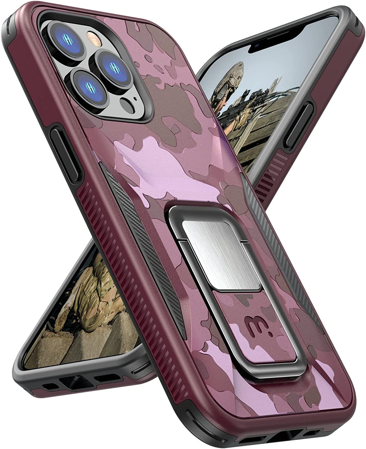 Magnetic Phone Case for iPhone 14 Pro (6.1 Inch) - Shockproof Protective Cover with Car Mount Compatibility - Blue - Perfect for Driving, Travel & Everyday Use