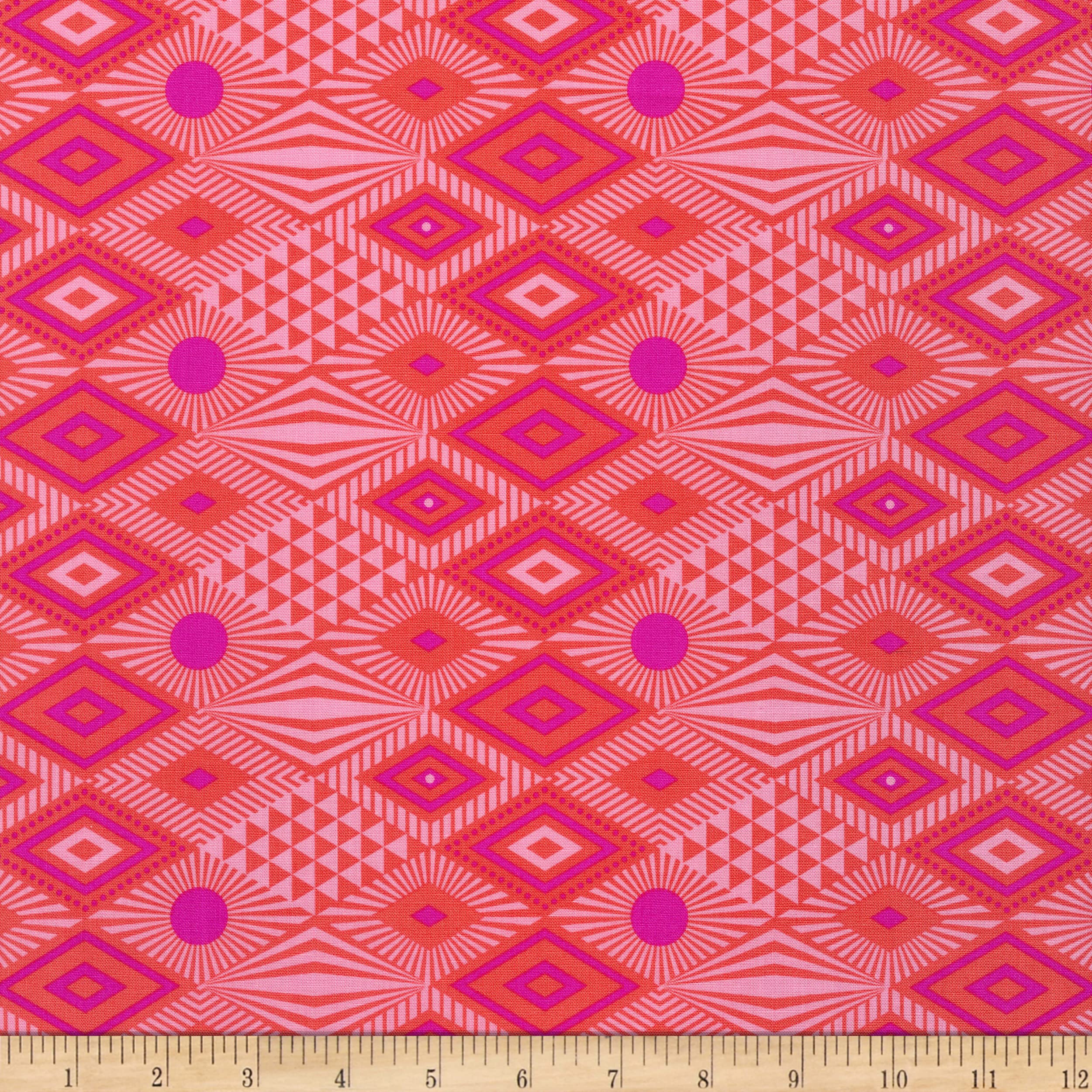 Tula Pink Daydreamer Lucy Dragonfruit Fabric by FreeSpirit - Premium Quilting Cotton for DIY Crafts, Home Decor & Sewing Projects