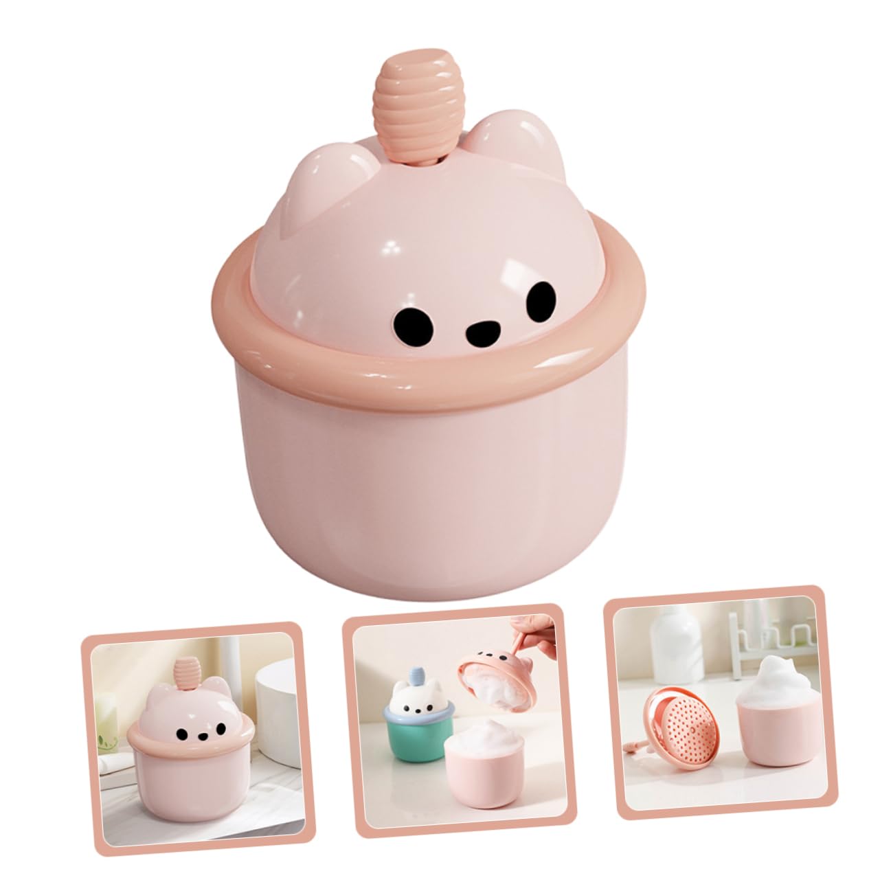 Portable Facial Cleansing Bubble Maker - 3 Piece Set for Deep Pore Cleansing | Easy to Clean & Travel-Friendly | Perfect for Home Spa & Skincare Routine