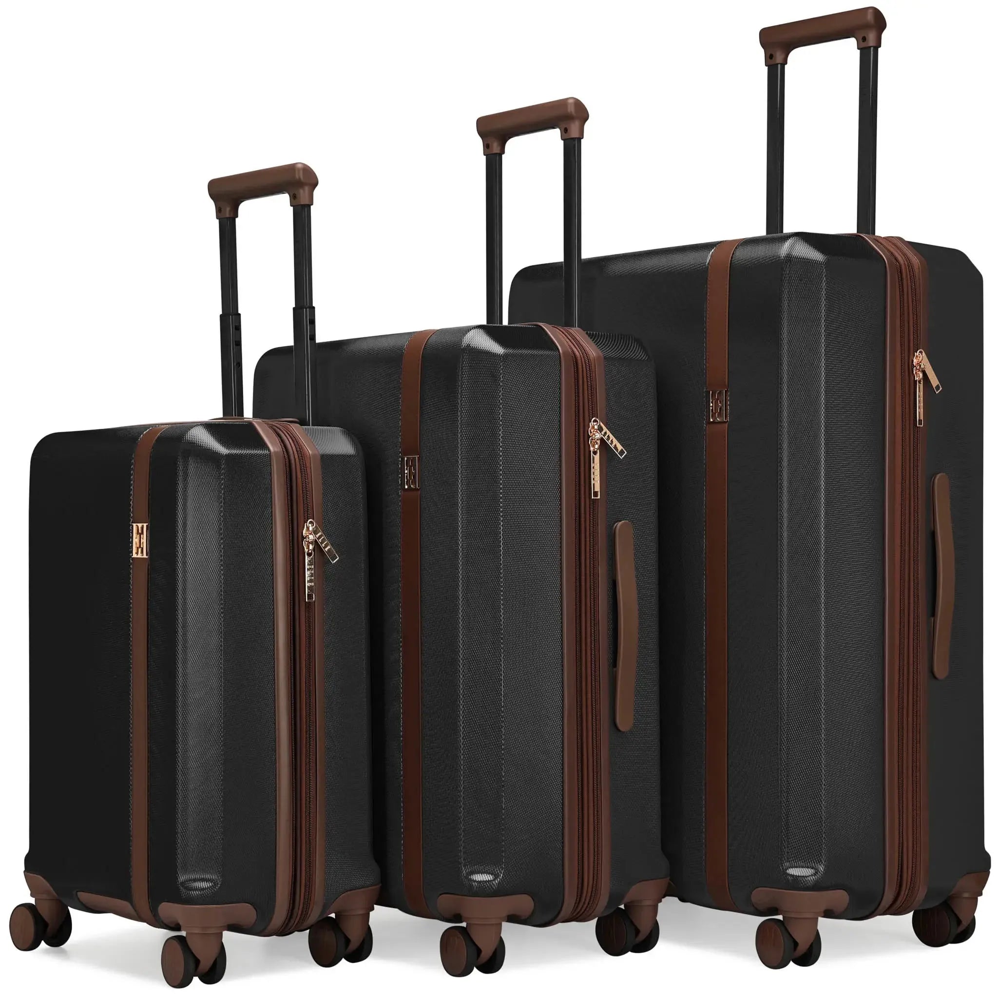 Luxe Journey 3-Piece Expandable Vintage Suitcase Set - Perfect for Travel, Vacations & Business Trips
