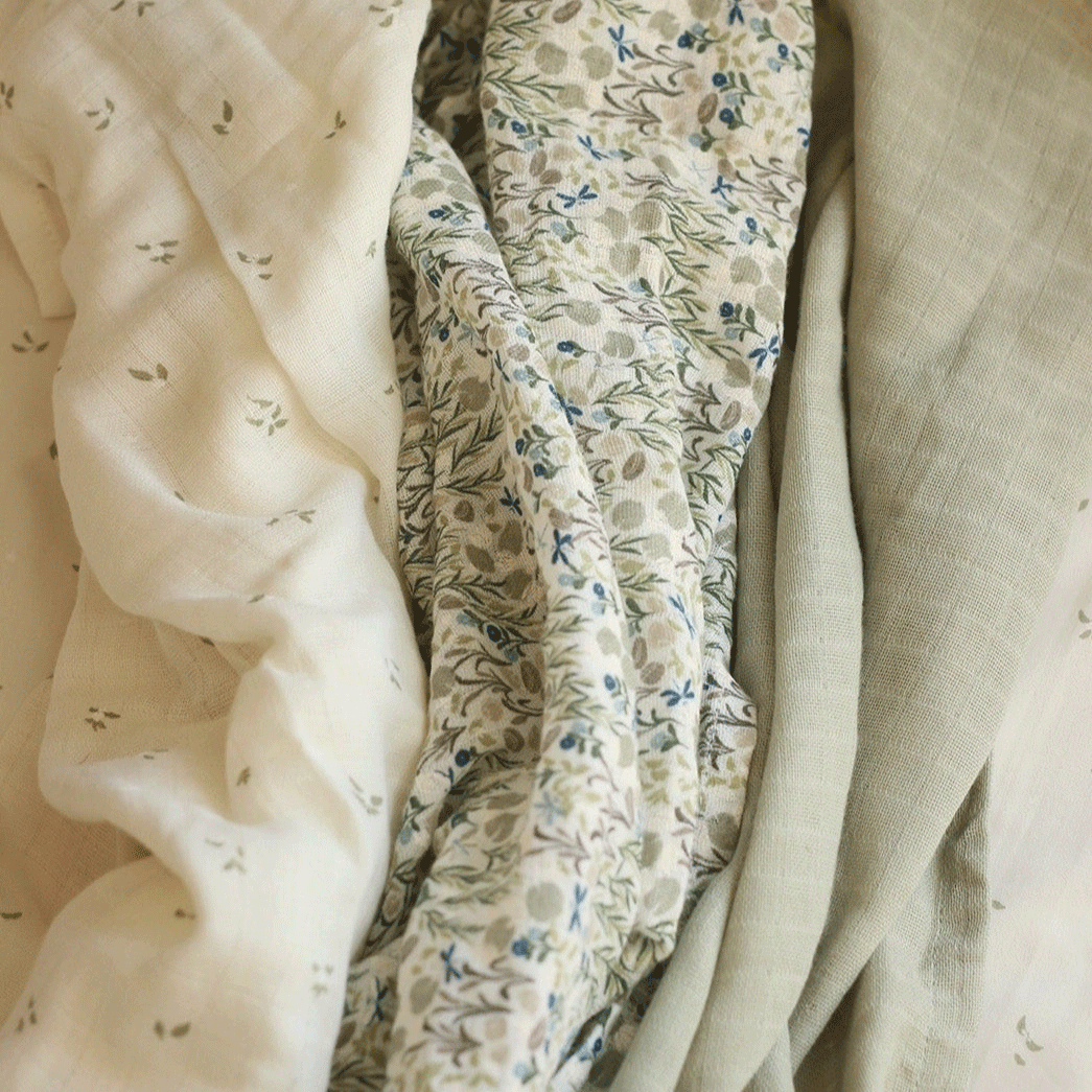 Avery Row Floral Muslin Fabric - Soft & Breathable Cotton Material for DIY Crafts, Quilting, and Home Decor Projects