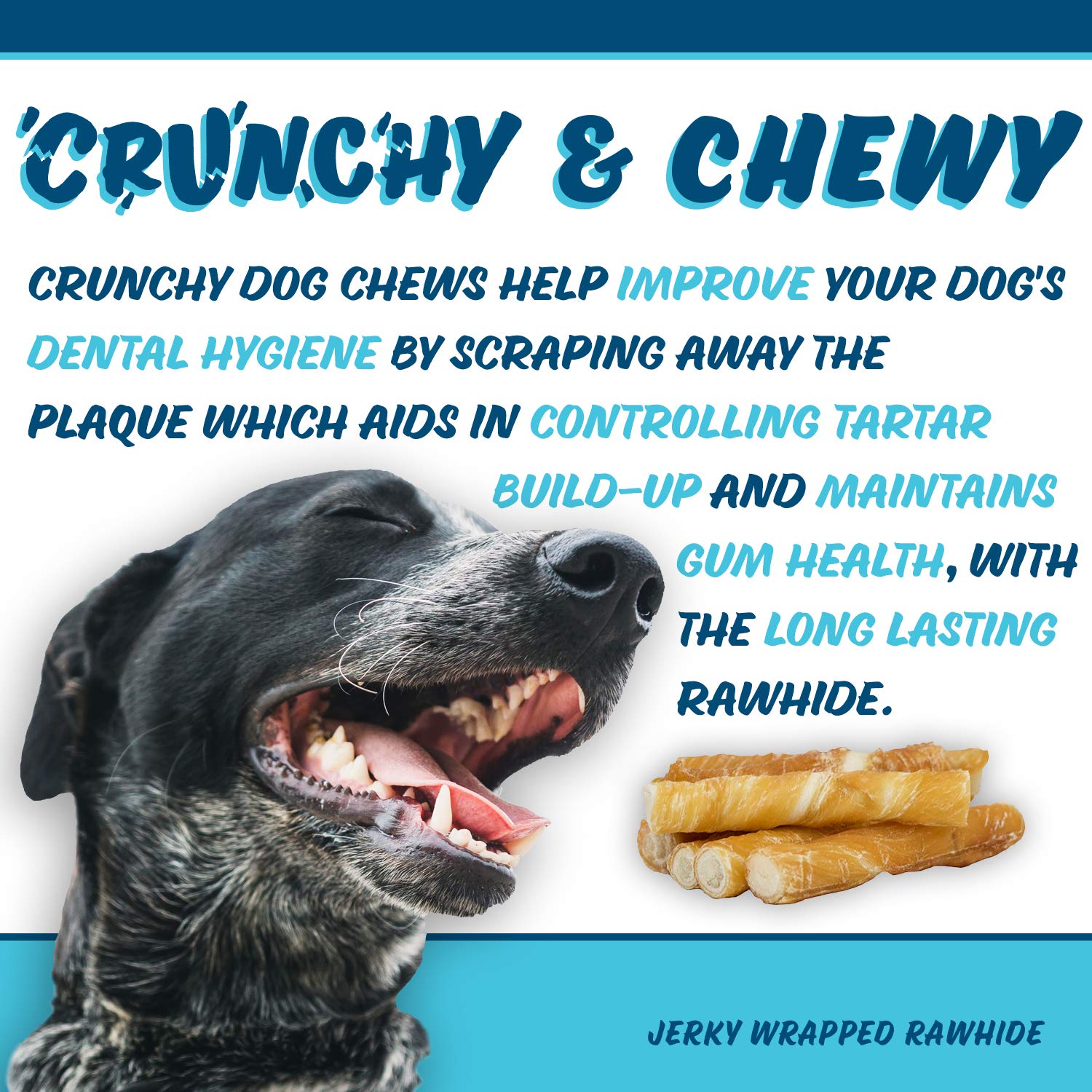 Texas Pet Company Chicken Jerky Dog Treats - Soft & Crunchy 2-in-1 Healthy Snacks for Small & Large Dogs | USA Made, 75 Count | Perfect for Training Rewards & Dental Chewing