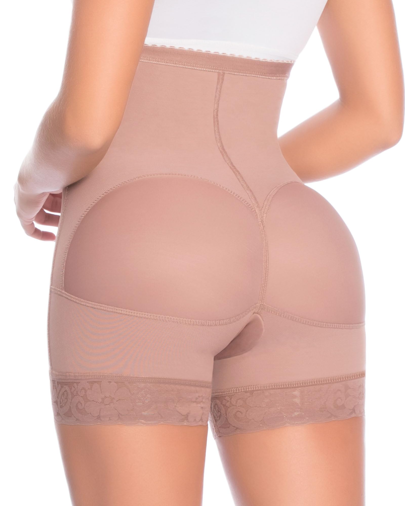 D'PRADA Women's Butt Lifting Shapewear Shorts - Colombian Waist Trainer & Body Shaper for Women | Perfect for Workout, Waist Training & Everyday Wear