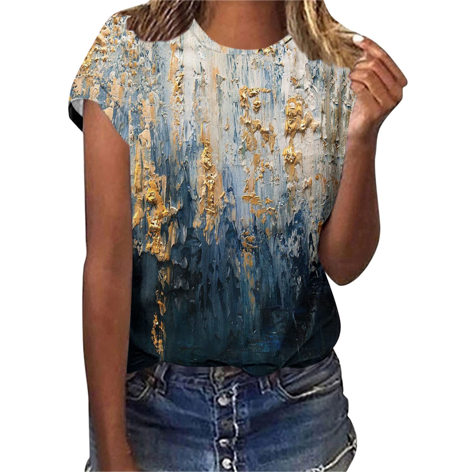 Women's Summer Tops & Blouses - Plus Size Short Sleeve Graphic Casual Shirts with Funny Designs | Perfect for Beach Outings, Vacation Wear & Everyday Comfort