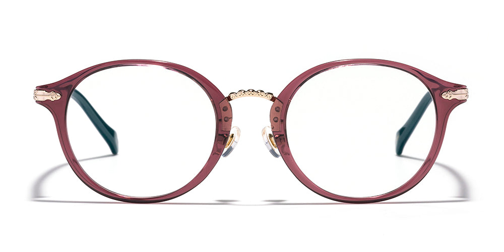 JINS x Disney Frozen Anna 047 176 Eyeglasses - Kids Blue Light Blocking Glasses for Screen Time, Reading & Movie Nights