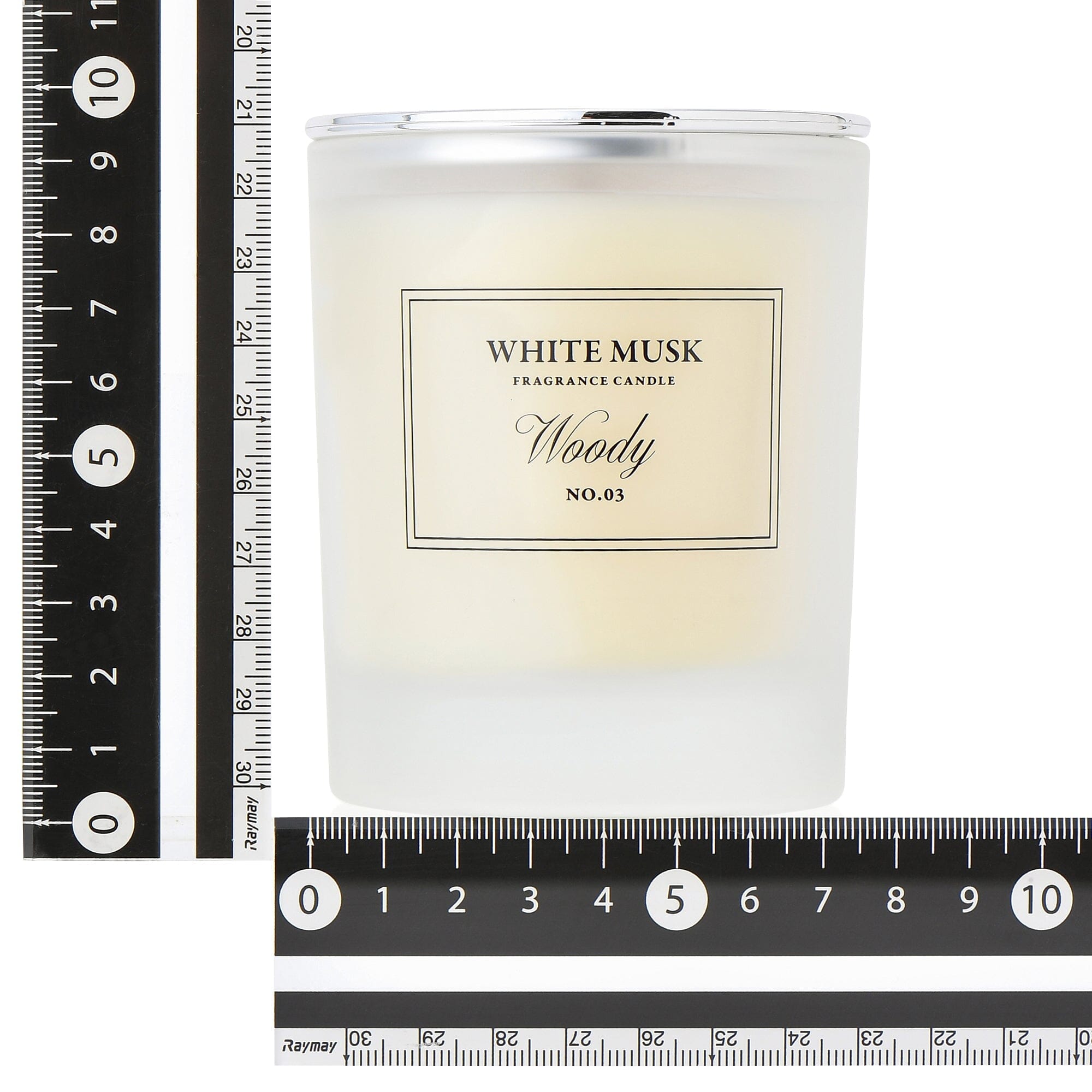 Classic Flower White Musk Woody Scented Candle - Long Lasting Aromatherapy for Home, Bedroom & Relaxation