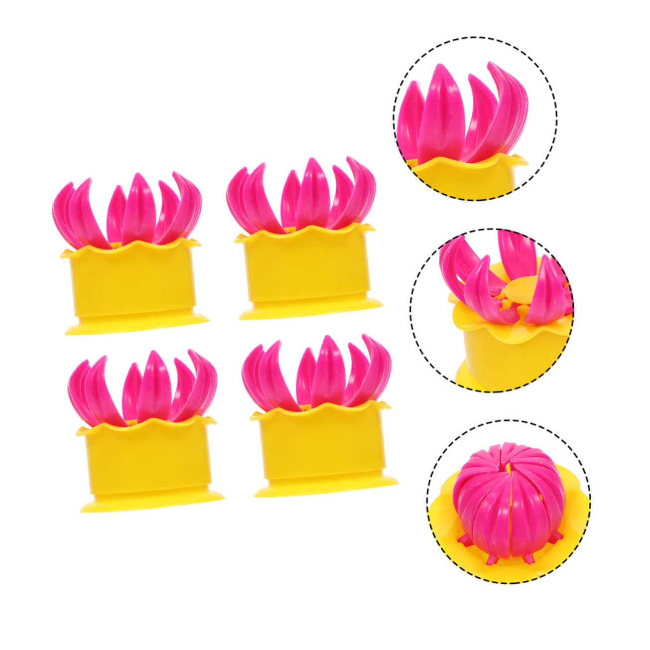 BESTOYARD 4-Piece Steamed Bun Maker Set - Baozi, Dumpling & Pastry Mold for Homemade Buns, Pies & Desserts | Durable Plastic Cooking Gadget for Asian Cuisine | Perfect for Meal Prep, Party Snacks & Family Cooking