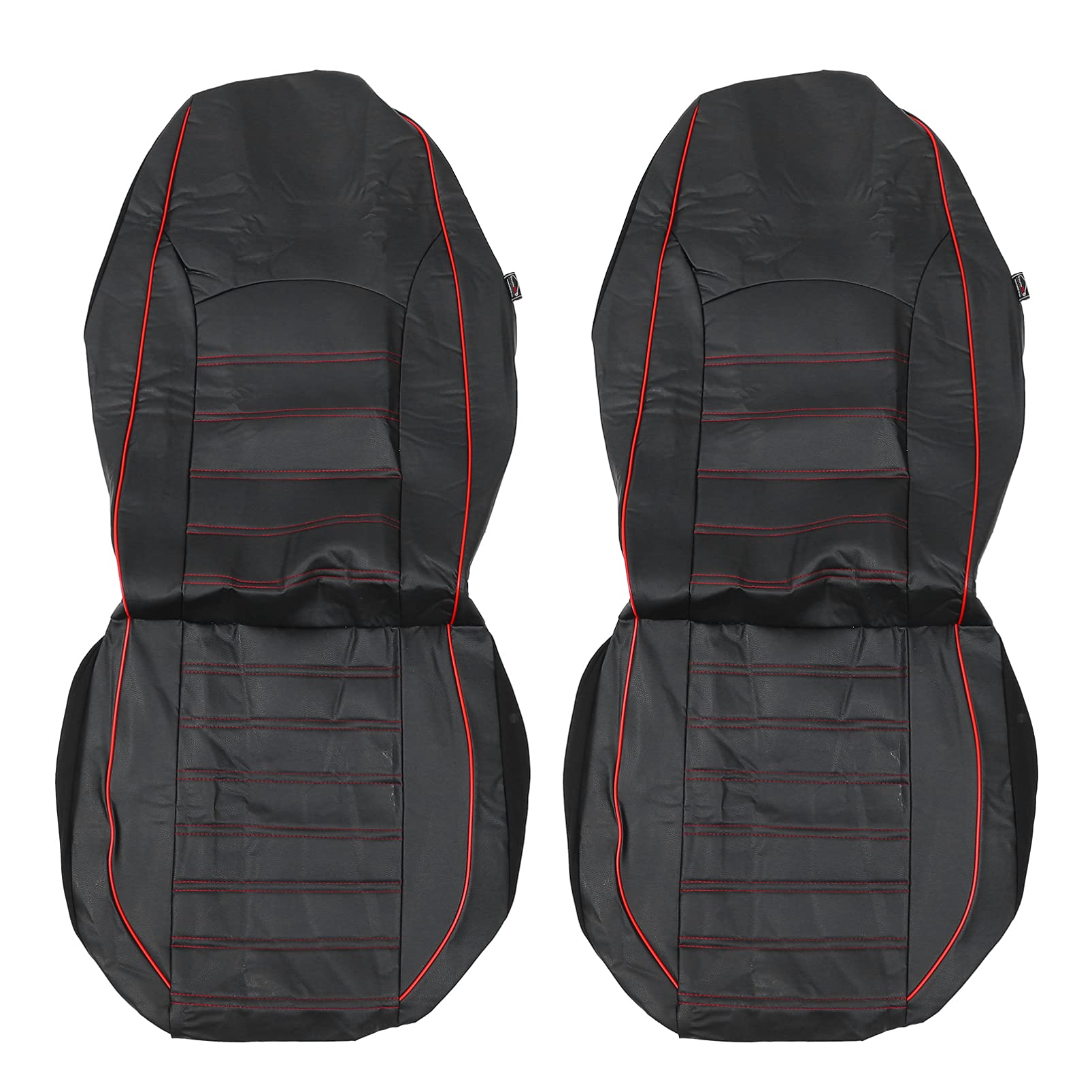 FAVOMOTO 2-Pack Premium Car Seat Protectors - Waterproof & Non-Slip Auto Seat Covers for Cars, SUVs, Trucks - Universal Fit Front Seat Protector for Pets, Kids, Spills (Black) - Perfect for Road Trips, Family Travel & Daily Commute