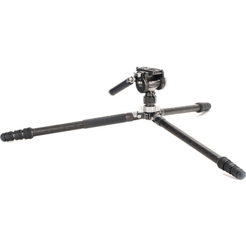Benro Kingpod CF 2 Series 4-Section Carbon Fiber Tripod with FS36PRO Hybrid Head - Professional Photography & Videography Support for Outdoor Shooting