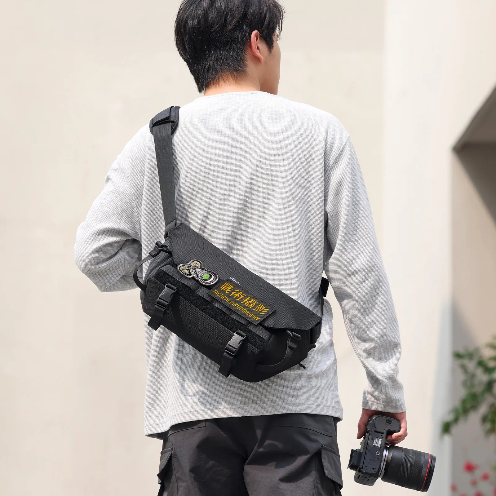 Ulanzi BC08 Camera Sling Bag - Waterproof DSLR/SLR Shoulder Bag for Photographers - Perfect for Travel, Hiking & Outdoor Photography (Model B010)