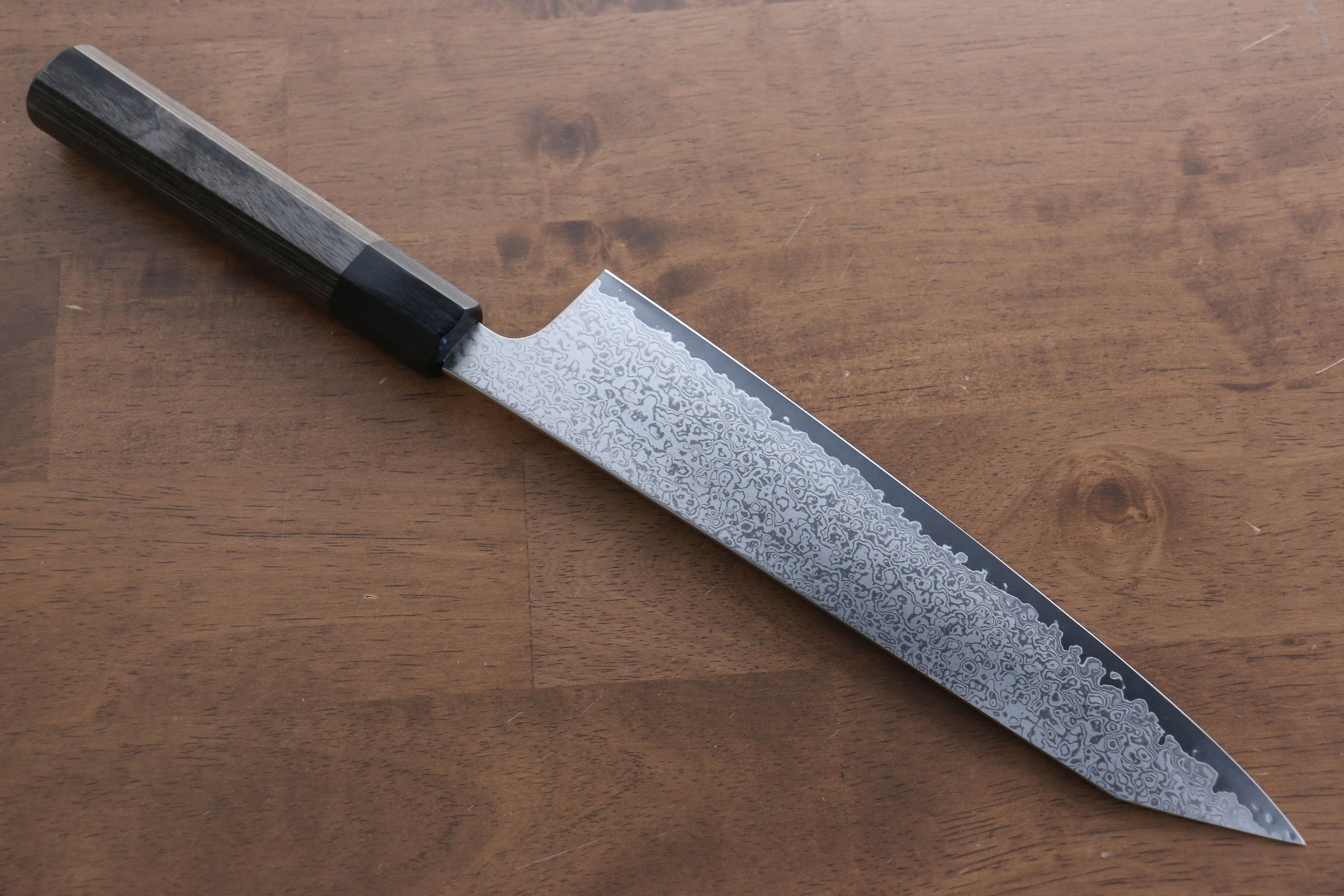 Premium Seisuke VG10 33-Layer Damascus Kiritsuke Gyuto Knife 240mm - Gray Pakka Wood Handle - Japanese Chef Knife for Slicing, Dicing & Precision Cooking